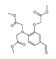 2-formyl-2-methoxycarbonylmethoxy-N,N-bis(methoxycarbonylmethyl)aniline结构式