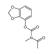 1,3-benzodioxol-4-yl N-acetyl-N-methylcarbamate Structure