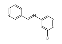 N-(3-chlorophenyl)-1-pyridin-3-ylmethanimine Structure