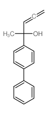 2-(4-phenylphenyl)penta-3,4-dien-2-ol结构式