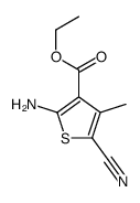 Ethyl 2-amino-5-cyano-4-methylthiophene-3-carboxylate Structure