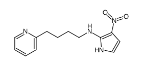 3-nitro-N-(4-pyridin-2-ylbutyl)-1H-pyrrol-2-amine结构式