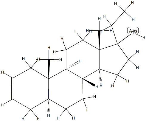 (17ξ)-5α-Pregn-2-en-17-ol结构式