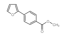 4-FURAN-2-YL-BENZOIC ACID METHYL ESTER structure