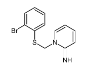 1-[(2-bromophenyl)sulfanylmethyl]pyridin-2-imine Structure