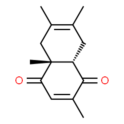 1,4-Naphthalenedione, 4a,5,8,8a-tetrahydro-2,4a,6,7-tetramethyl-, (4aR,8aS)- (9CI) Structure