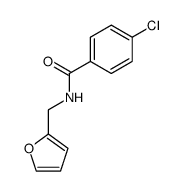 N-(p-chlorobenzoyl)furfurylamine Structure