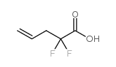 2,2-Difluoropent-4-enoic acid Structure