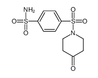 4-(4-oxopiperidin-1-yl)sulfonylbenzenesulfonamide结构式