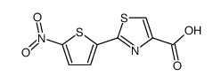 2-(5-nitro-thiophen-2-yl)-thiazole-4-carboxylic acid Structure