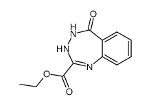 5-oxo-4,5-dihydro-3H-benzo[e][1,2,4]triazepine-2-carboxylic acid ethyl ester结构式