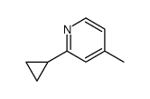 2-cyclopropyl-4-methylpyridine Structure