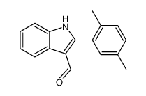 1H-Indole-3-carboxaldehyde,2-(2,5-dimethylphenyl)-(9CI)结构式