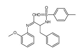 N-(2-methoxyphenyl)-2-[(4-methylphenyl)sulfonylamino]-3-phenylpropanamide结构式