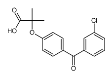 2-[4-(3-Chlorobenzoyl)phenoxy]-2-methylpropanoic acid结构式