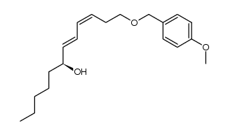 12-(4-methoxybenzyloxy)-1-pentyl (1S,2E,4Z)-2,4-heptadienyl alcohol结构式