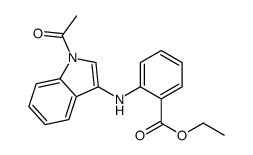 Ethyl 2-[(1-acetyl-1H-indol-3-yl)amino]benzoate结构式