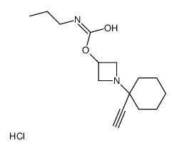 [1-(1-ethynylcyclohexyl)azetidin-1-ium-3-yl] N-propylcarbamate,chloride结构式