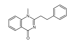 1-methyl-2-phenethyl-1H-quinazolin-4-one结构式