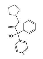 1-phenyl-1-pyridin-4-yl-2-pyrrolidin-1-ylmethyl-prop-2-en-1-ol结构式