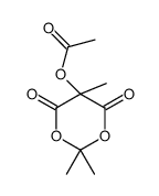 (2,2,5-trimethyl-4,6-dioxo-1,3-dioxan-5-yl) acetate结构式