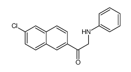 2-anilino-1-(6-chloronaphthalen-2-yl)ethanone结构式