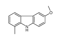 6-methoxy-1-methyl-9H-carbazole结构式