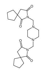 2,2'-piperazine-1,4-diyldimethyl-bis-2-aza-spiro[4.4]nonane-1,3-dione Structure