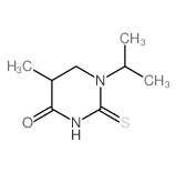 5-methyl-1-propan-2-yl-2-sulfanylidene-1,3-diazinan-4-one Structure