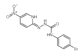 3-(4-bromophenyl)-1-[(5-nitropyridin-2-yl)amino]urea Structure