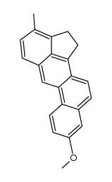 methyl-(3-methyl-cholanthren-9-yl)-ether结构式