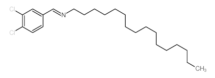 1-Hexadecanamine,N-[(3,4-dichlorophenyl)methylene]-结构式