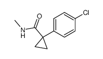 1-(4-chlorophenyl)-N-methylcyclopropanecarboxamide结构式