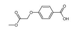 4-(methoxycarbonylmethoxy)benzoic acid结构式