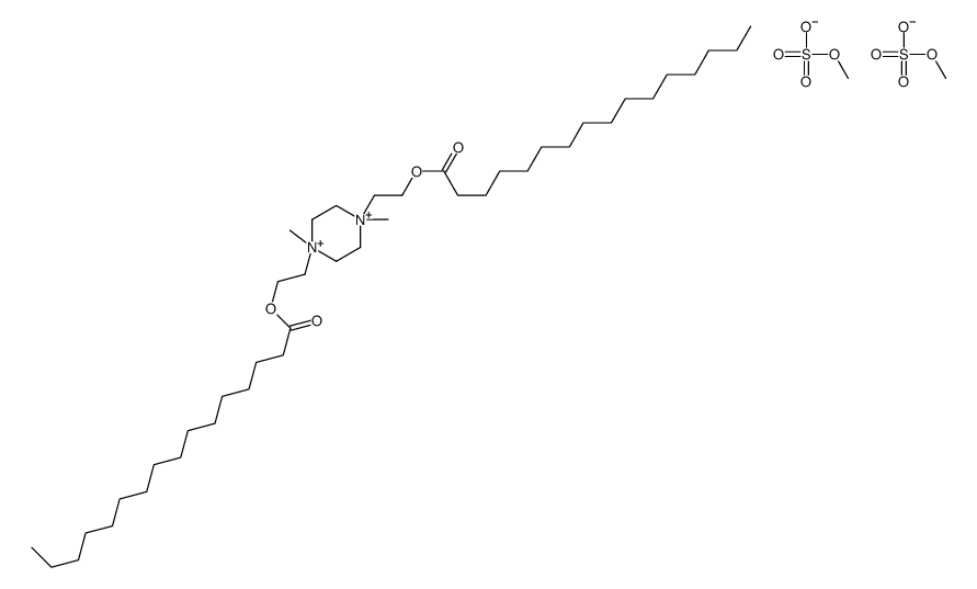 1,4-dimethyl-1,4-bis[2-(palmitoyloxy)ethyl]piperazindiium S,S'-dimethyl disulphate Structure