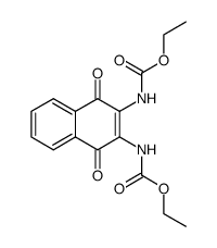 diethyl (1,4-dioxo-1,4-dihydronaphthalene-2,3-diyl)dicarbamate Structure