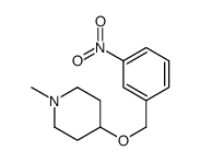 1-methyl-4-[(3-nitrophenyl)methoxy]piperidine结构式