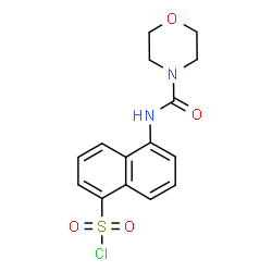 5-[(MORPHOLINE-4-CARBONYL)-AMINO]-NAPHTHALENE-1-SULFONYL CHLORIDE picture