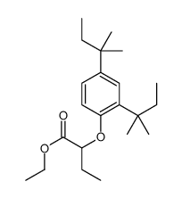 2-[2,4-bis(1,1-Dimethylpropyl) phenoxy] butyric acid ethyl ester structure