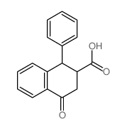 2-Naphthalenecarboxylicacid, 1,2,3,4-tetrahydro-4-oxo-1-phenyl-结构式