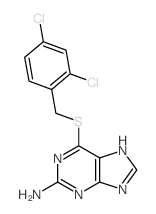 9H-Purin-2-amine,6-[[(2,4-dichlorophenyl)methyl]thio]- picture