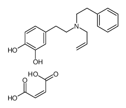 (E)-but-2-enedioic acid,4-[2-[2-phenylethyl(prop-2-enyl)amino]ethyl]benzene-1,2-diol结构式