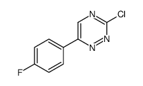 3-CHLORO-6-(4-FLUORO-PHENYL)-[1,2,4]TRIAZINE Structure