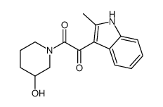 1-(3-hydroxypiperidin-1-yl)-2-(2-methyl-1H-indol-3-yl)ethane-1,2-dione结构式