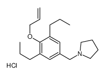 1-[(4-prop-2-enoxy-3,5-dipropylphenyl)methyl]pyrrolidine,hydrochloride结构式