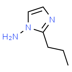 1H-Imidazol-1-amine,2-propyl-(9CI) structure