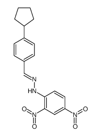 1-(4-cyclopentylbenzylidene)-2-(2,4-dinitrophenyl)hydrazine结构式