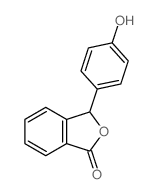 3-(4-hydroxyphenyl)-3H-isobenzofuran-1-one结构式