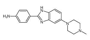 4-[6-(4-methylpiperazin-1-yl)-1H-benzimidazol-2-yl]aniline structure