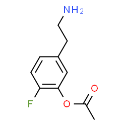 Phenol, 5-(2-aminoethyl)-2-fluoro-, acetate (ester) (9CI) Structure